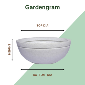 Big fountain-style Jasper plastic planter